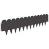 vidaXL Raseneinfassung 10 Stk. 103 x 25 cm Stahl Schwarz