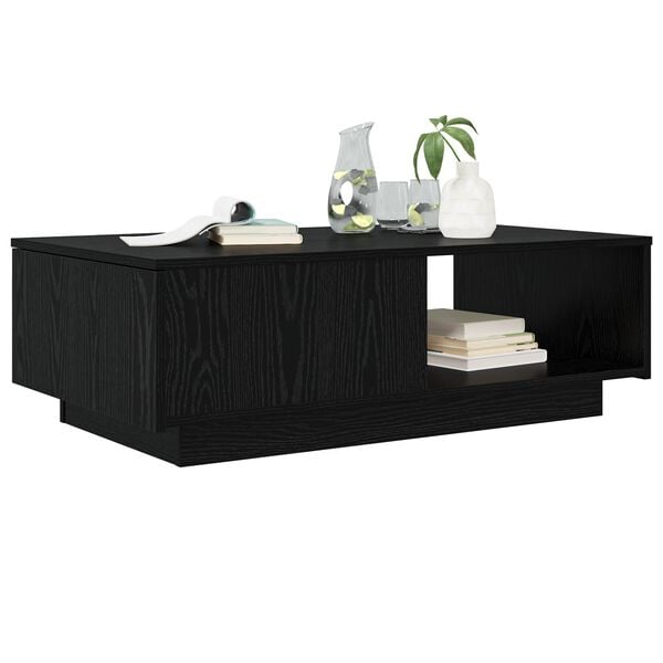 vidaXL Couchtisch Schwarz Eichen-Optik 95 x 55 x 31 cm Holzwerkstoff