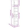 vidaXL Hochschrank Schmal Weiß 40x42,5x225 cm Holzwerkstoff