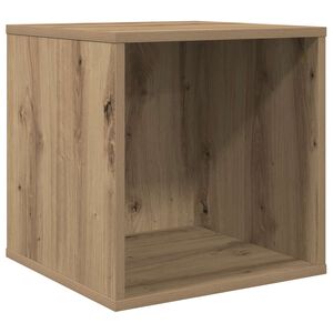 vidaXL Vinyl Album Box Artisan-Eiche 37 x 36,5 x 38 cm Holzwerkstoff