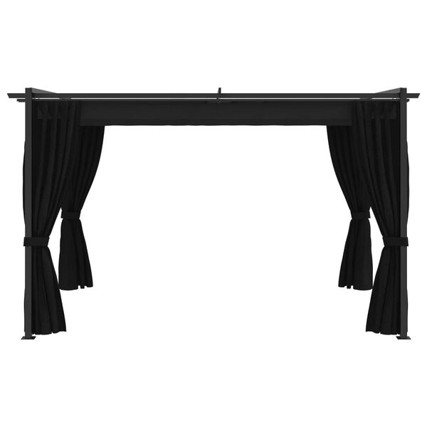 vidaXL Pavillon 4 x 3 m Anthrazit