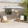 vidaXL Garten-Sonnenschirm Sand 370 x 197 x 239 cm