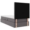 vidaXL Bett mit Stauraum und LED mit LED Grau 90 x 200 cm Kunstleder