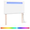 vidaXL LED Kopfteil Wei&szlig; 100 cm Kunstleder