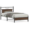 vidaXL Bettgestell ohne Matratze Braun Eichen-Optik 107x203 cm