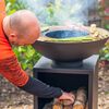 RedFire Gartengrill mit Holzlager Onyx 60 cm Schwarz