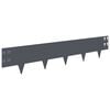 vidaXL Raseneinfassung 10 Stk. 100 x 20 cm Stahl Anthrazit