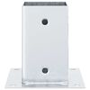 vidaXL Pfostenträger Quadratisch 4Stk. Silber 81x81mm Verzinkter Stahl