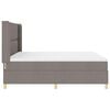 vidaXL Boxspringbett mit Matratze Taupe 180 x 200 cm Stoff