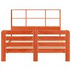 vidaXL Massivholzbett ohne Matratze Wachsbraun 140x190 cm Kiefernholz