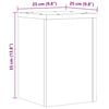 vidaXL Pflanzenst&auml;nder 2 Stk. Sonoma-Eiche 25x25x35 cm Holzwerkstoff
