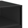 vidaXL TV-Schrank Schwarz 120,5x40x46 cm Holzwerkstoff und Metall