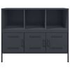 vidaXL Sideboard Anthrazit 100,5x39x79 cm Stahl