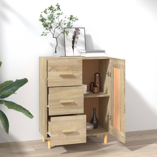 vidaXL Sideboard Sonoma-Eiche 69,5x34x90 cm Holzwerkstoff