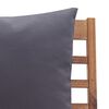 vidaXL Garten-Lounge-Set mit Auflagen 4-tlg. Massivholz Akazie