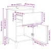vidaXL Nachttisch 2 pcs Artisan-Eiche 40 x 35 x 70 cm Holzwerkstoff