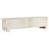 vidaXL TV-Schrank Weiß 140x30x35 cm Massivholz Mango