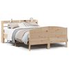 vidaXL Massivholzbett ohne Matratze 135x190 cm Kiefernholz