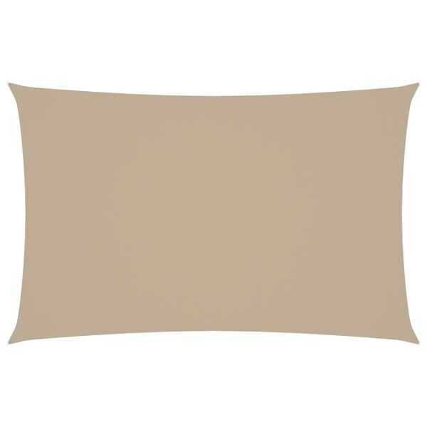 vidaXL Sonnensegel Oxford-Gewebe Rechteckig 5x8 m Beige