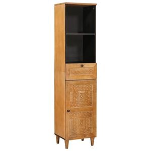 vidaXL Badezimmerschrank Hellbraun 38 x 33 x 160 cm Holzwerkstoff