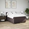 vidaXL Boxspringbett mit Matratze Dunkelbraun 140x190 cm Stoff