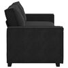 vidaXL 3-Sitzer-Sofa Schwarz 220x78x84 cm Samt