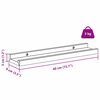 vidaXL Wandregal 2 pcs Wei&szlig; Marmor 40 x 9 x 3 cm Holzwerkstoff