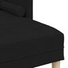 vidaXL Sofa Set 2 pcs Schwarz 173 x 131 x 67 cm Stoff