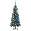 vidaXL K&uuml;nstlicher Weihnachtsbaum mit 150 LEDs mit St&auml;nder Gr&uuml;n 150 cm