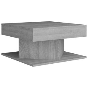 vidaXL Couchtisch Grau Sonoma 57x57x30 cm Holzwerkstoff
