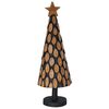 vidaXL Weihnachtsbaum mit St&auml;nder Braun 90 cm Massivholz Teak