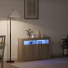 vidaXL Sideboard Sonoma-Eiche 116 x 30 x 75 cm Holzwerkstoff