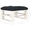 vidaXL 7-tlg. Garten-Lounge-Set Paletten mit Kissen in Anthrazit Holz