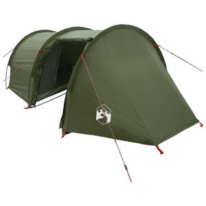 vidaXL Tunnelzelt Olivgr&uuml;n 410 x 175 x 105 cm Polyester und Stahl