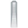vidaXL Gabione mit Deckel 700x50x200 cm Verzinktes Eisen