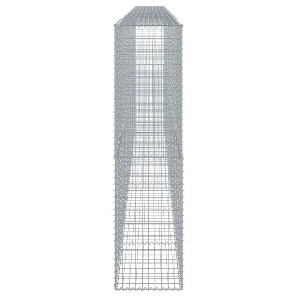 vidaXL Gabione mit Deckel 700x50x200 cm Verzinktes Eisen