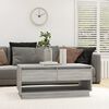vidaXL Couchtisch Grau Sonoma 102,5x55x44 cm Holzwerkstoff