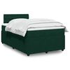 vidaXL Boxspringbett mit Matratze Dunkelgr&uuml;n 120x190 cm Samt
