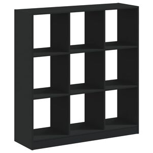 vidaXL B&uuml;cherregal Schwarz 102x32x108 cm Holzwerkstoff