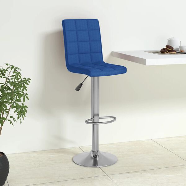 vidaXL Barhocker Blau Stoff