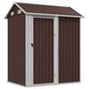 vidaXL Ger&auml;tehaus Braun 192x152,5x237 cm Verzinkter Stahl