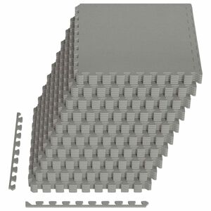 vidaXL Pool Bodenschutzmatte 40 Stk. Grau 14,4 m&sup2; EVA-Schaum