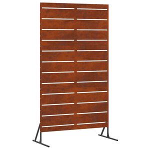 vidaXL Sichtschutz Grau 100 x 50 x 180 cm Wetterfeststahl