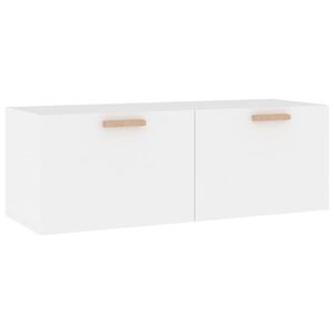 vidaXL Wandschrank Wei&szlig; 100x36,5x35 cm Holzwerkstoff