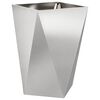 vidaXL Pflanzk&uuml;bel 2 pcs Silber 50 x 50 x 75 cm Edelstahl