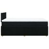 vidaXL Boxspringbett mit Matratze Schwarz 120x190 cm Stoff