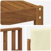 vidaXL Outdoor-Sofagarnitur mit Kissen 11 pcs Natur und Creme