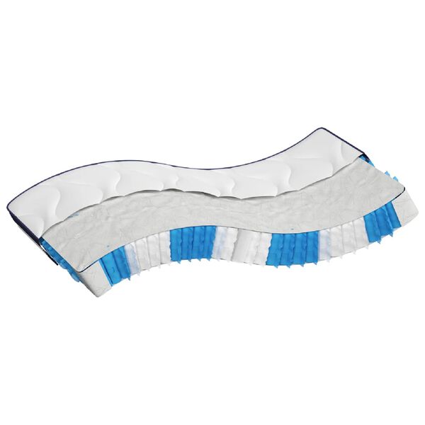 vidaXL Matratze Taschenfederkern Mittelfest 140x200 cm