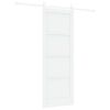 vidaXL Schiebet&uuml;r ORKDAL 78 x 211 cm Holzwerkstoff Wei&szlig;