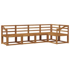 vidaXL Outdoor-Sofagarnitur 5 pcs Natur